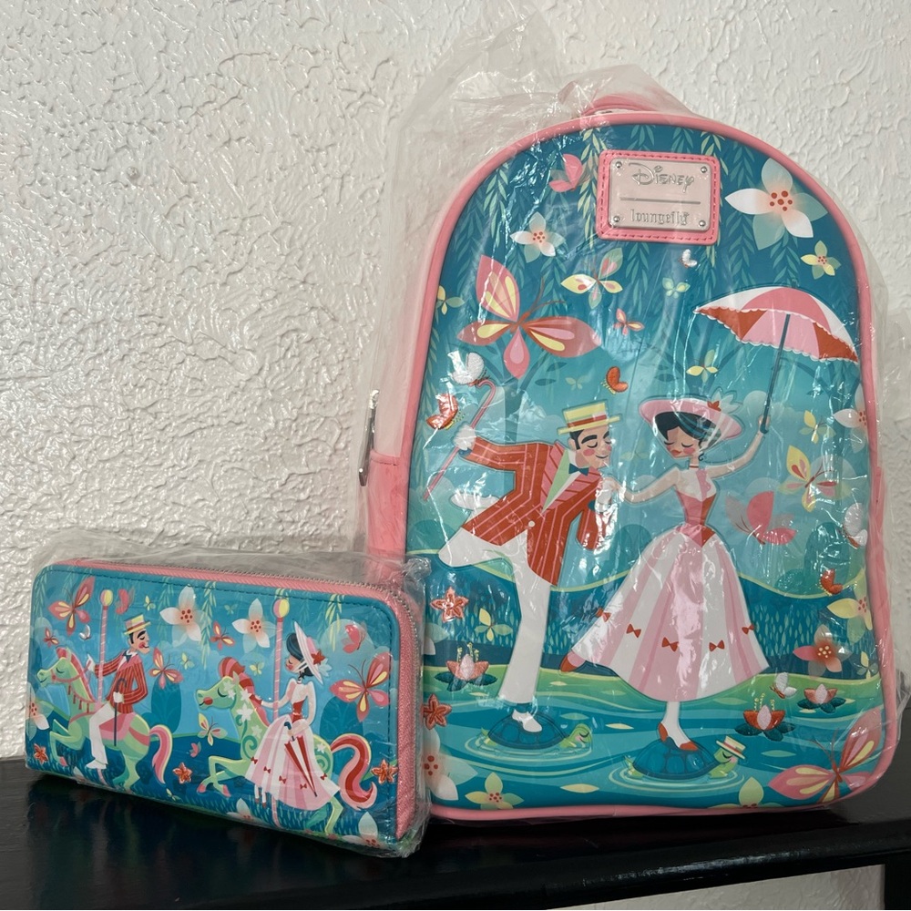 Mary Poppins NWT Jolly Holiday Loungefly & Wallet